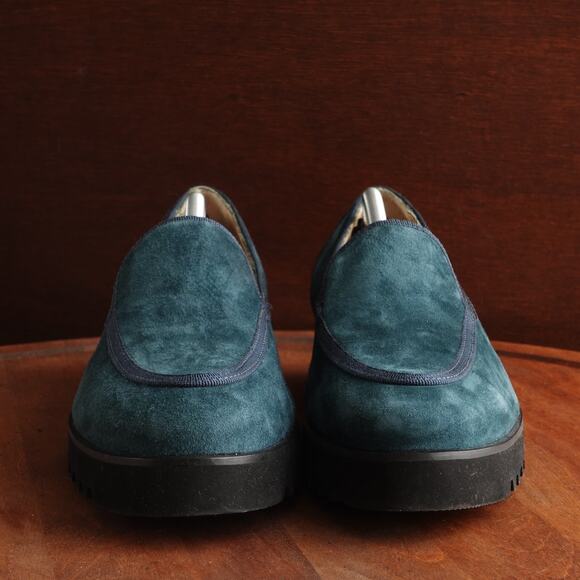 Ron White Loafers Womens Size EU 41 US 10 Turquoise Slip On Comfort Shoes Italy - Picture 3 of 13